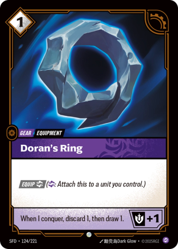 Riftbound Spiritforged 124/221 Doran's Ring