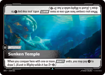 Riftbound Spiritforged 218/221 Sunken Temple Foil