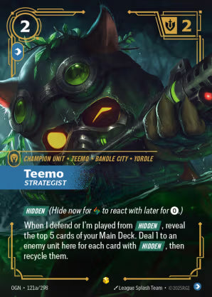 Riftbound Origins 121a/298 Teemo Strategist (Showcase) – JGC Collectables