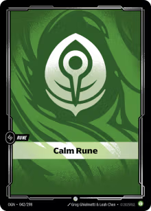 Riftbound Spiritforged R02/221 Calm Rune