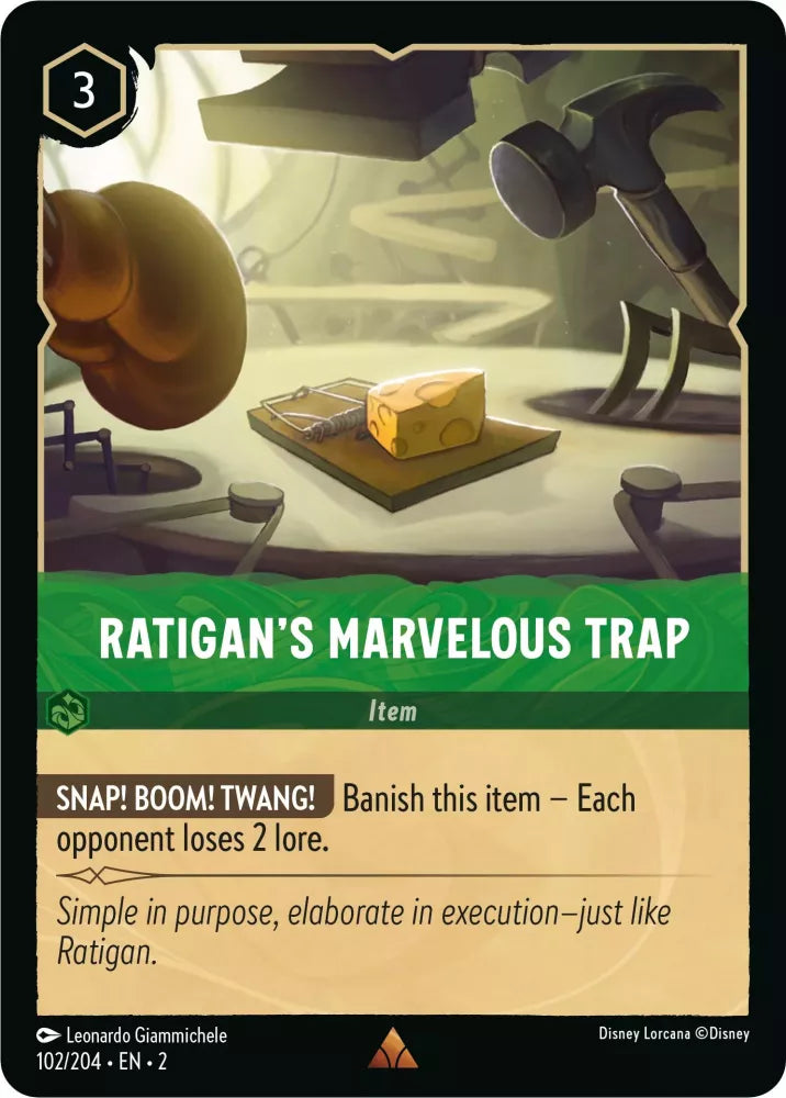 Lorcana Rise of the Floodborn 102/204 Ratigan's Marvelous Trap