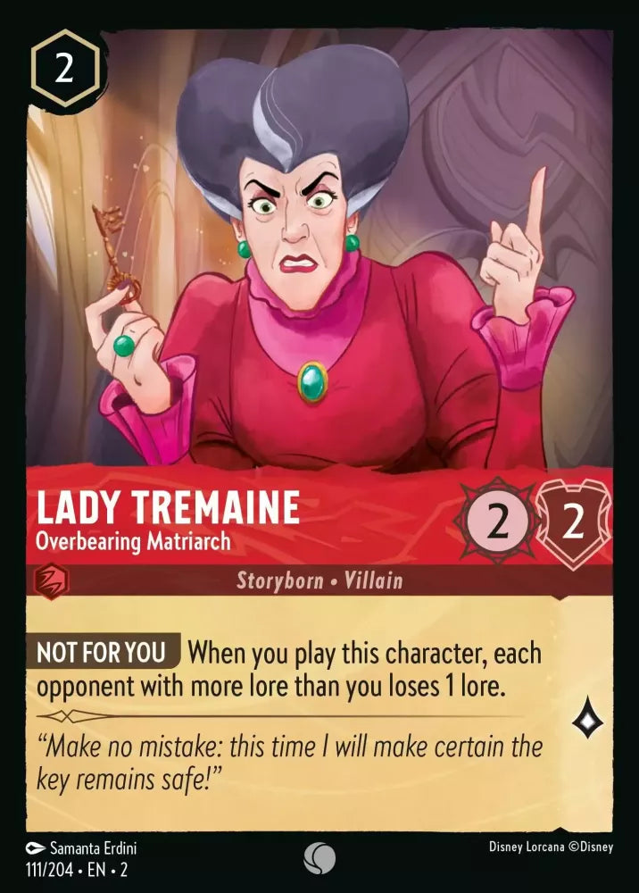 Lorcana Rise of the Floodborn 111/204 Lady Tremaine Overbearing Matriarch