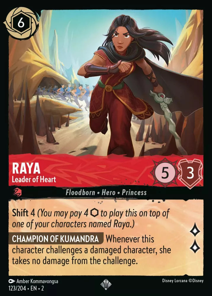 Lorcana Rise of the Floodborn 123/204 Raya Leader of Heart Foil