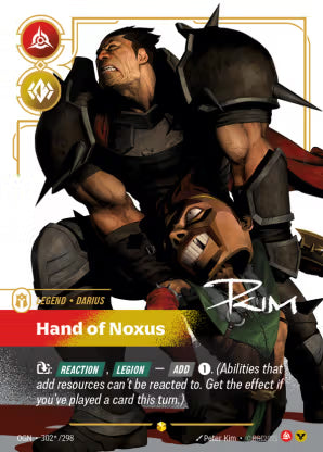 Riftbound Origins 302a/298 Darius, Hand of Noxus (Showcase)