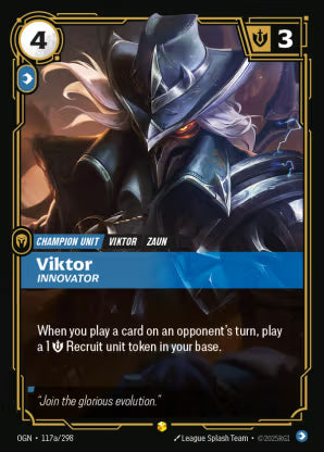 Riftbound Origins 117a/298 Viktor Innovator (Showcase)