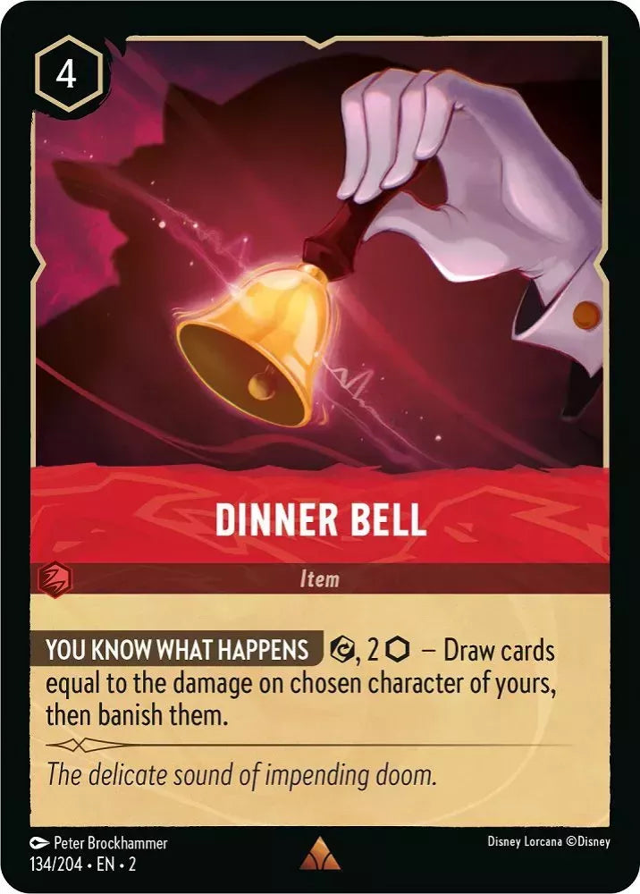 Lorcana Rise of the Floodborn 134/204 Dinner Bell Foil