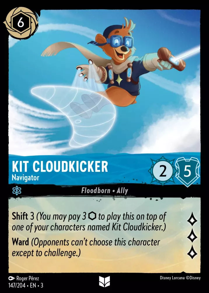 Lorcana Into the Inklands 147/204 Kit Cloudkicker Navigator Foil