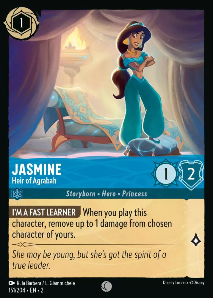 Lorcana Rise of the Floodborn 151/204 Jasmine Heir of Agrabah