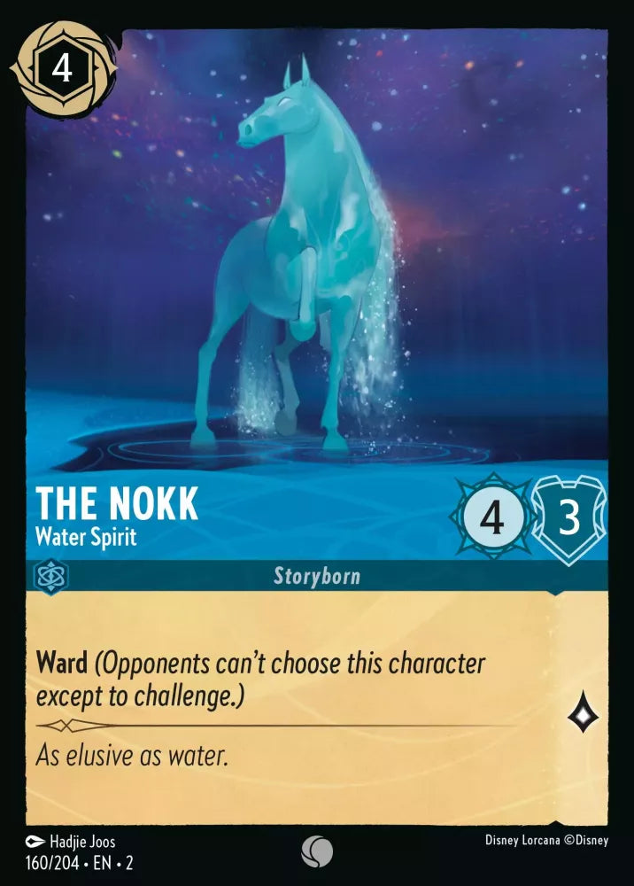 Lorcana Rise of the Floodborn 160/204 The Nokk Water Spirit Foil
