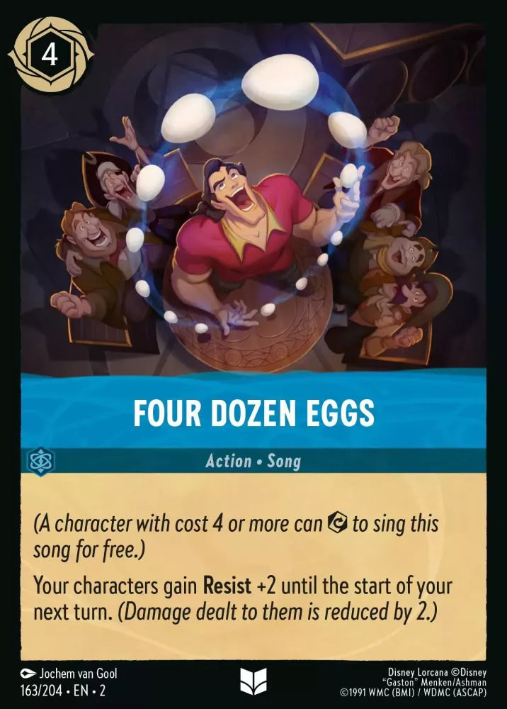 Lorcana Rise of the Floodborn 163/204 Four Dozen Eggs Foil