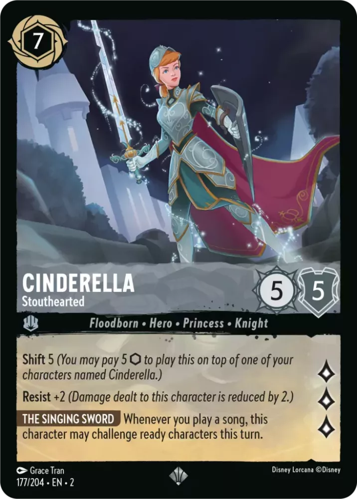 Lorcana Rise of the Floodborn 177/204 Cinderella Stouthearted