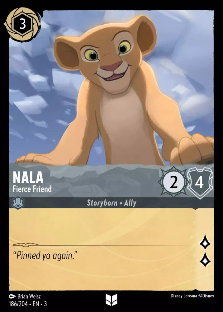 Lorcana Into the Inklands 186/204 Nala Fierce Friend