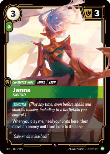 Riftbound Spiritforged 053/221 Janna Savior