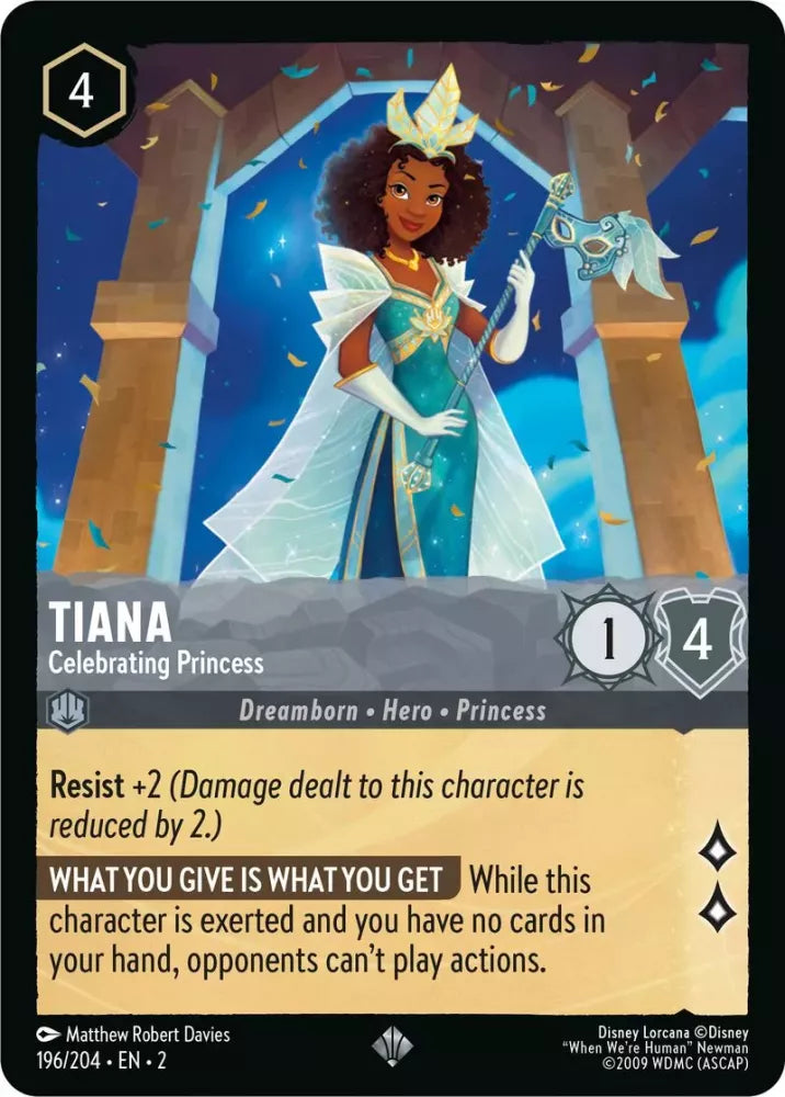 Lorcana Rise of the Floodborn 196/204 Tiana Celebrating Princess