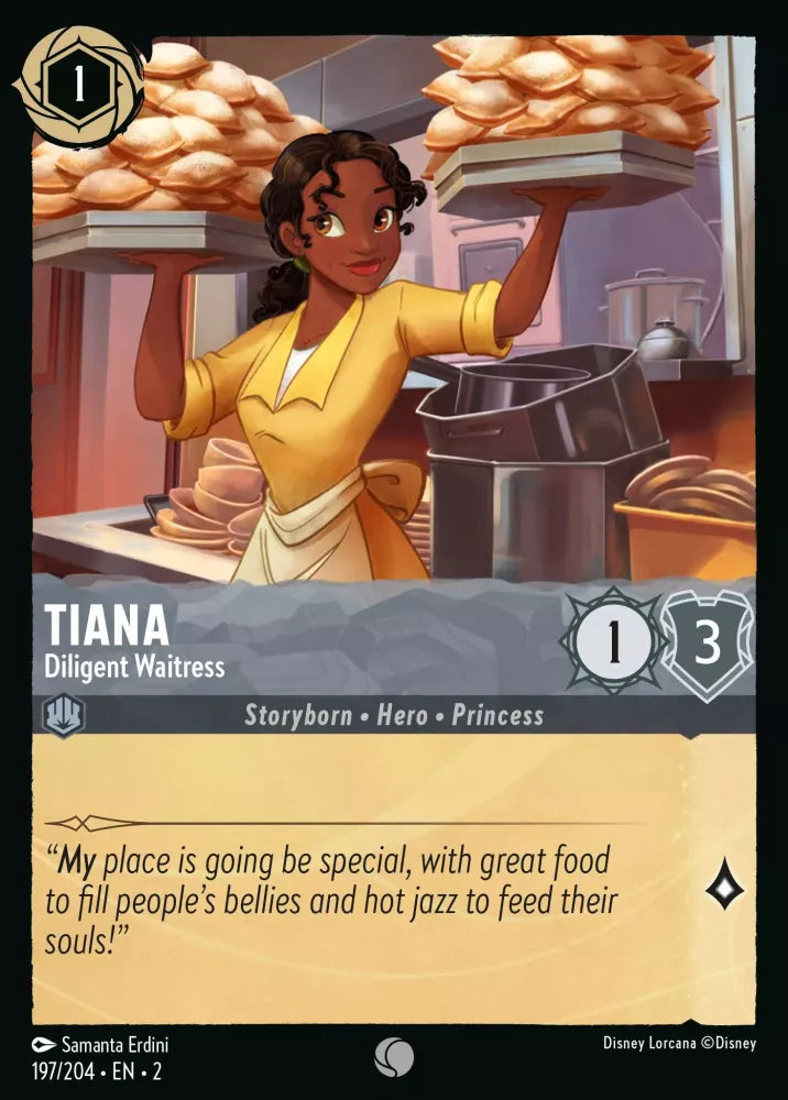 Lorcana Rise of the Floodborn 197/204 Tiana Diligent Waitress