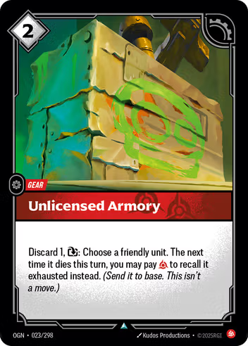 Riftbound Origins 023/298 Unlicensed Armory Foil