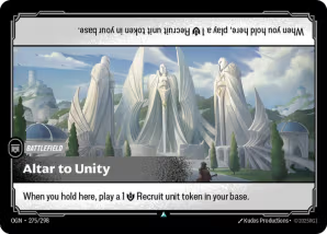 Riftbound Origins 275/298 Altar to Unity Foil
