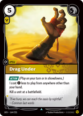 Riftbound Spiritforged 164/221 Drag Under