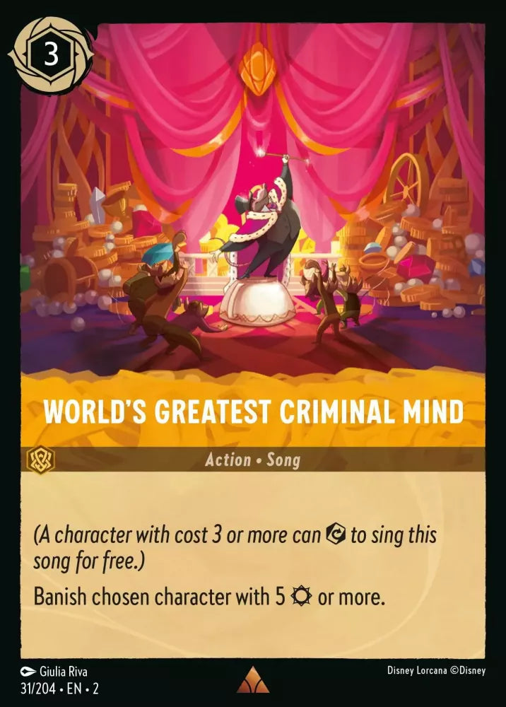 Lorcana Rise of the Floodborn 031/204 World's Greatest Criminal Mind