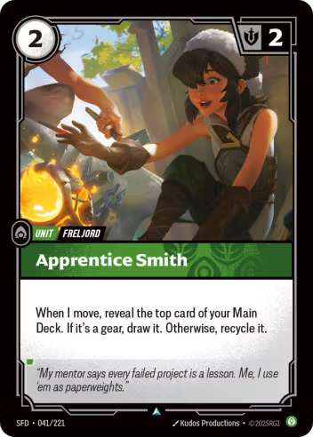 Riftbound Spiritforged 041/221 Apprentice Smith Foil