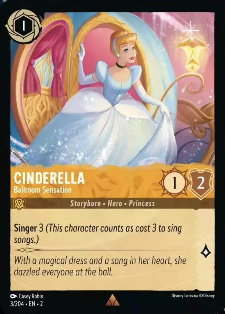 Lorcana Rise of the Floodborn 003/204 Cinderella Ballroom Sensation Foil