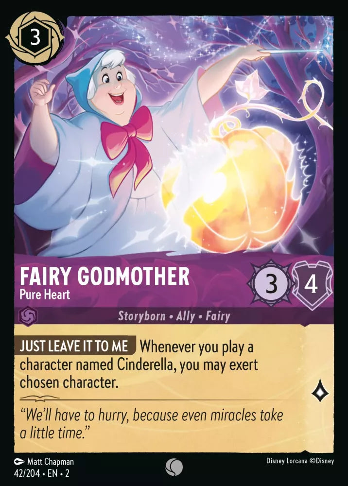 Lorcana Rise of the Floodborn 042/204 Fairy Godmother Pure Heart