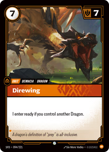 Riftbound Spiritforged 094/221 Direwing Foil