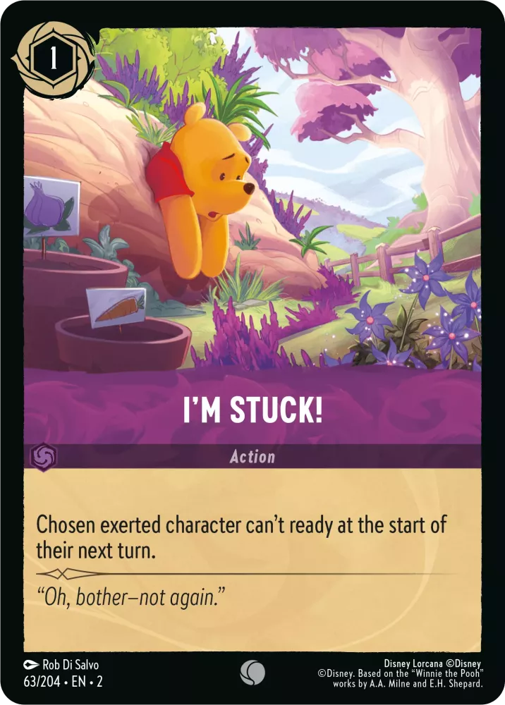 Lorcana Rise of the Floodborn 063/204 I'm Stuck Foil