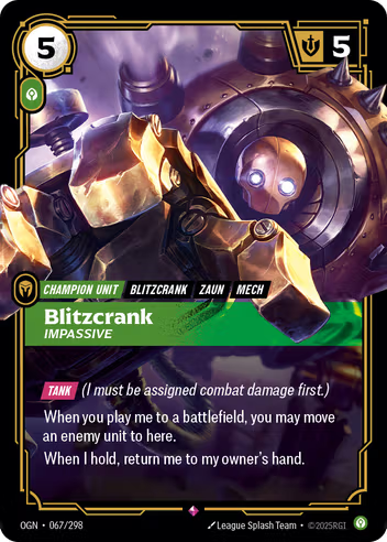 Riftbound Origins 067/298 Blitzcrank Impassive