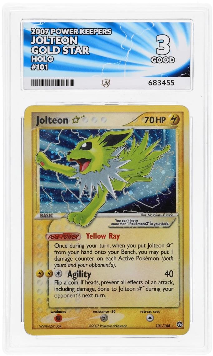 ACE 3 - Jolteon Gold Star - 101/108 - Power Keepers - Pokemon