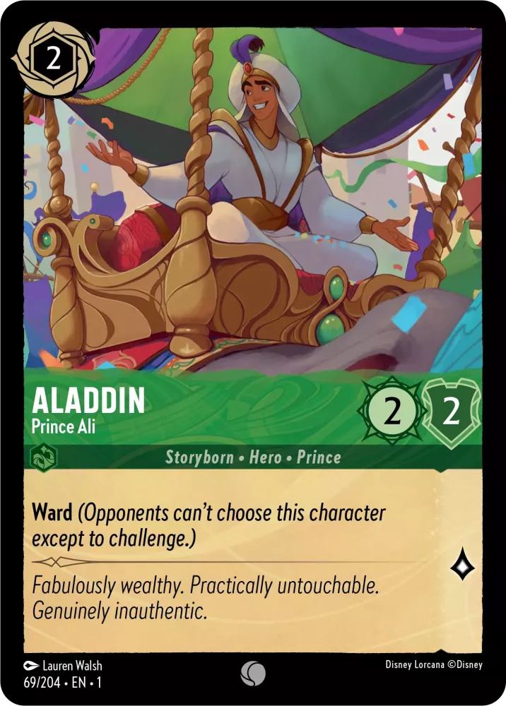 Lorcana The First Chapter 069/204 Aladdin Prince Ali Foil
