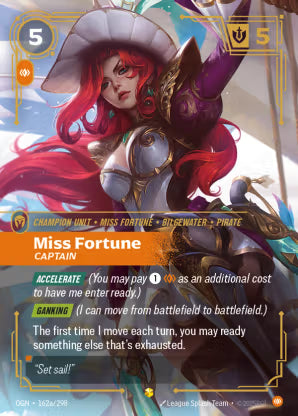 Riftbound Origins 162a/298 Miss Fortune Captain (Showcase)