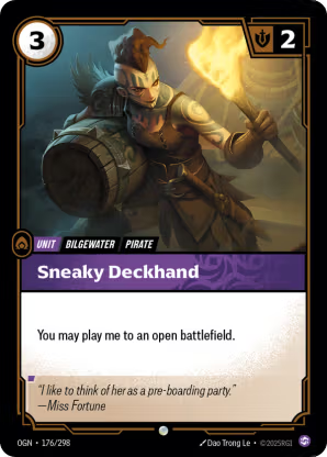 Riftbound Origins 176/298 Sneaky Deckhand