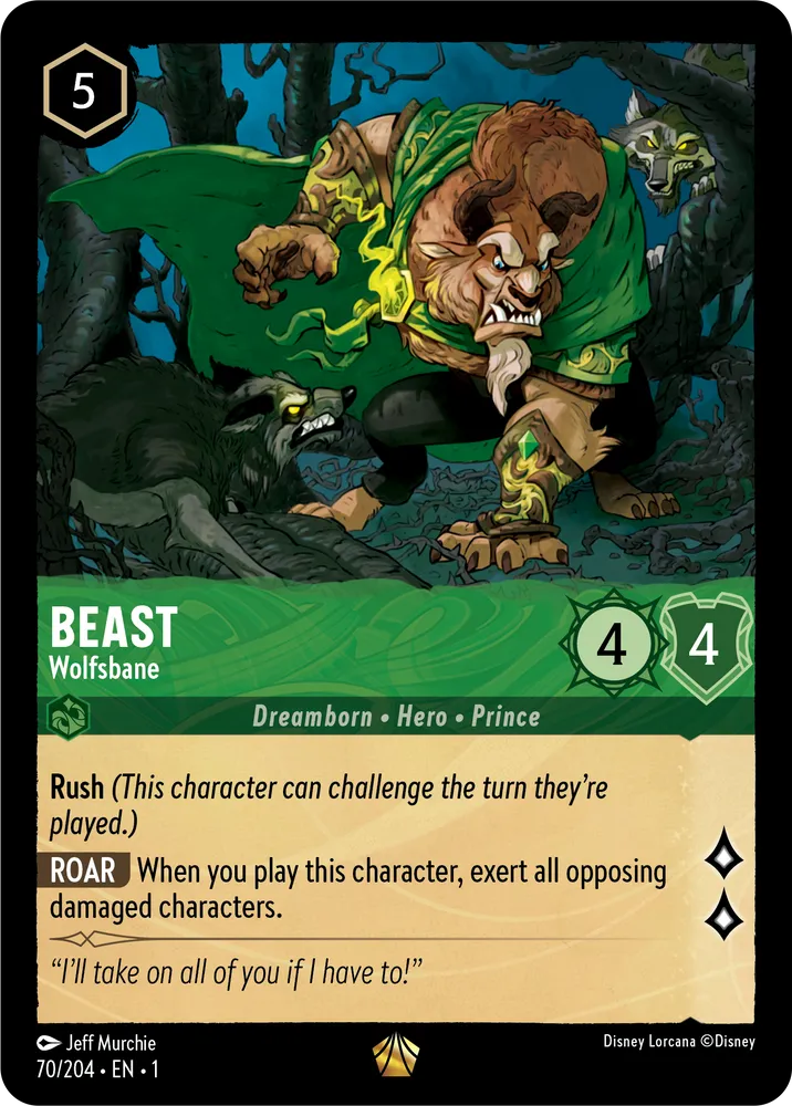 Lorcana The First Chapter 070/204 Beast Wolfsbane Foil