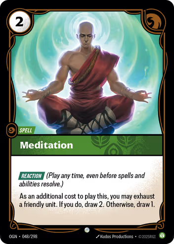 Riftbound Origins 048/298 Meditation Foil