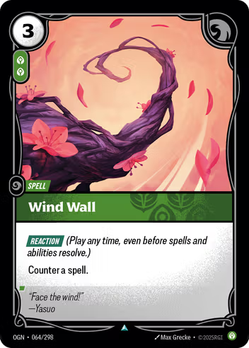 Riftbound Origins 064/298 Wind Wall Foil