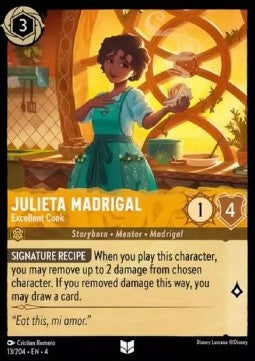 Lorcana Ursula's Return 013/204 Julieta Madrigal Excellent Cook Foil