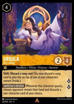 Lorcana Ursula's Return 024/204 Ursula Eric's Bride Foil