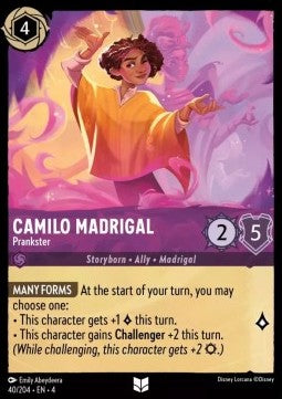 Lorcana Ursula's Return 040/204 Camilo Madrigal Prankster Foil