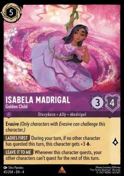 Lorcana Ursula's Return 045/204 Isabela Madrigal Golden Child Foil