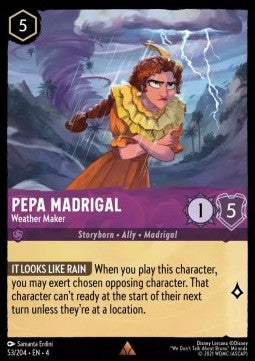 Lorcana Ursula's Return 053/204 Pepa Madrigal Weather Maker Foil