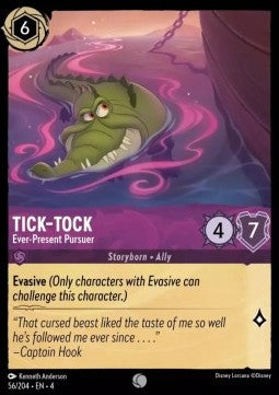 Lorcana Ursula's Return 056/204 Tick-Tock Ever-Present Pursuer Foil
