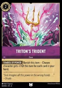 Lorcana Ursula's Return 066/204 Triton's Trident Foil