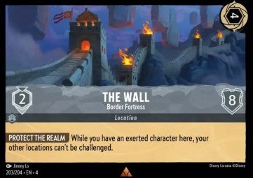 Lorcana Ursula's Return 203/204 The Wall Border Fortress