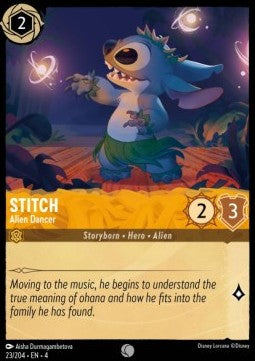Lorcana Ursula's Return 023/204 Stitch Alien Dancer Foil