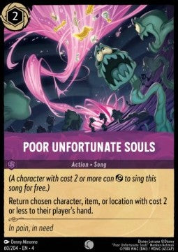Lorcana Ursula's Return 060/204 Poor Unfortunate Souls Foil