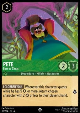 Lorcana Ursula's Return 085/204 Pete Born to Cheat