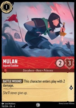 Lorcana Ursula's Return 116/204 Mulan Injured Soldier