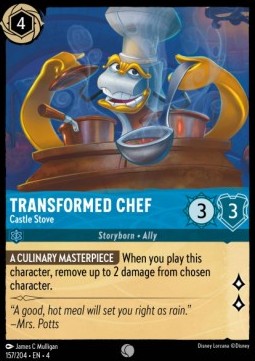 Lorcana Ursula's Return 157/204 Transformed Chef Castle Stove