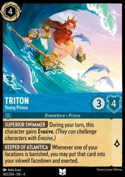 Lorcana Ursula's Return 160/204 Triton Young Prince Foil